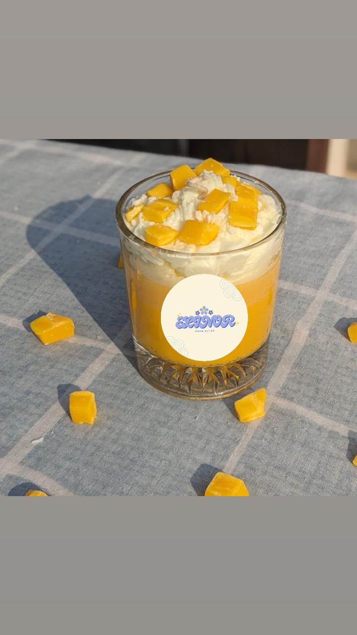 mango smoothie candle