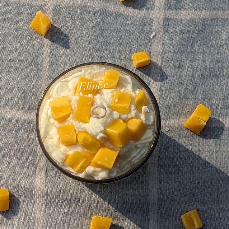 mango smoothie candle